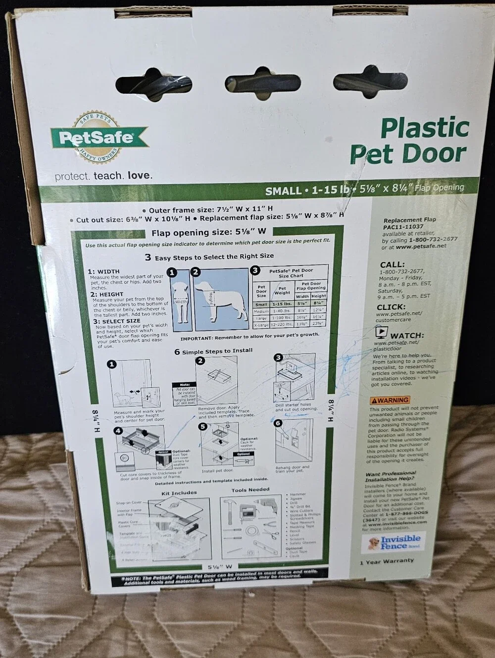 PetSafe Plastic Pet Door Small - 1 - 15 lbs. 5 1/8